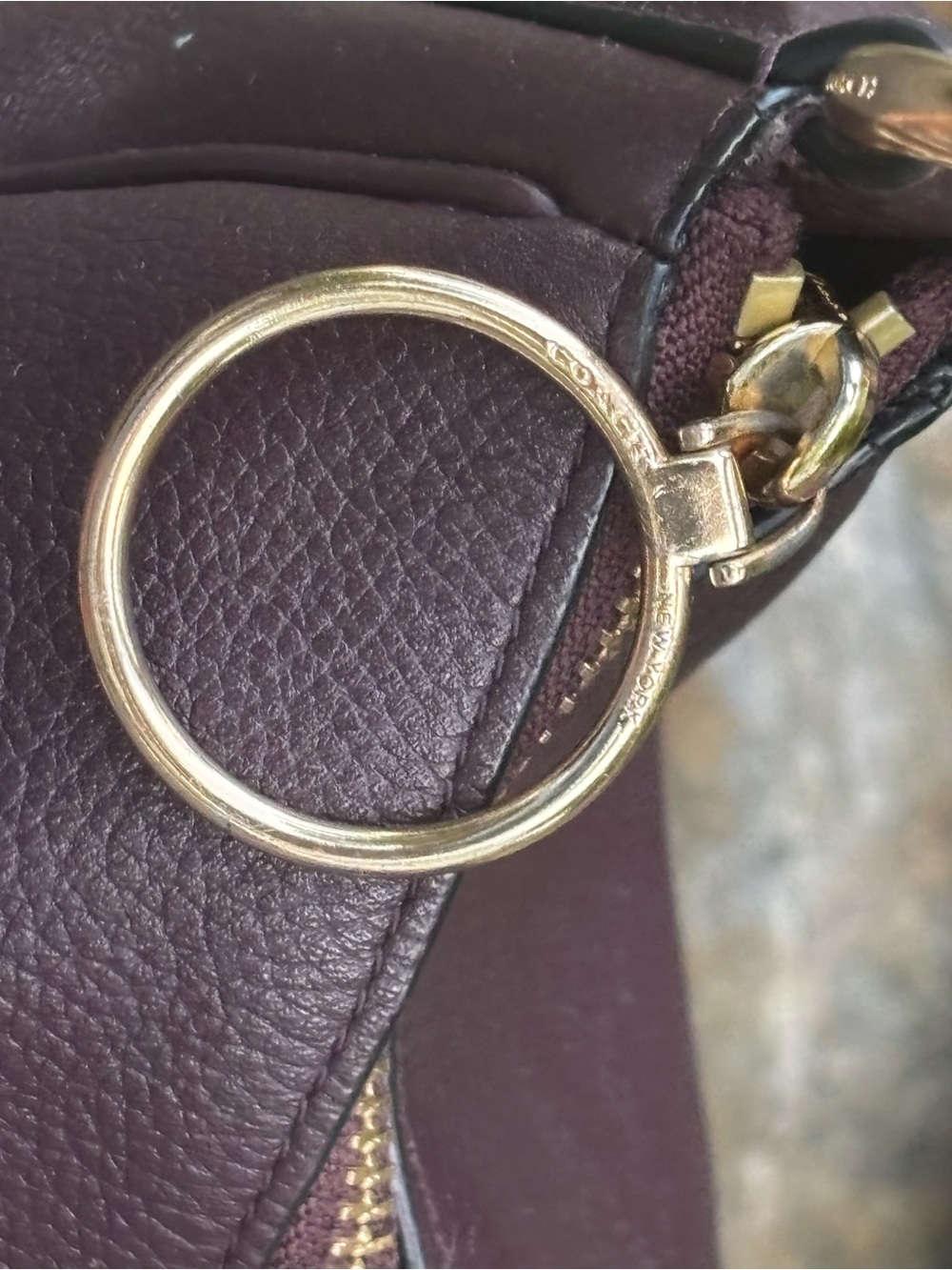 COACH Sutton Polished Pebble Leather Hobo Shoulder Bag Crossbody 35593 - Picture 10 of 13